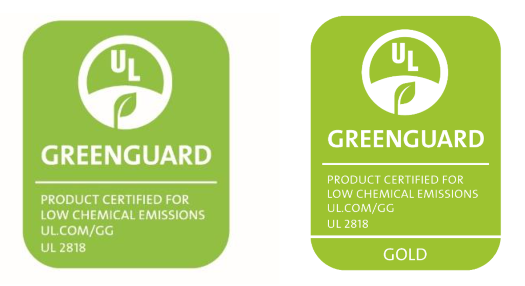 สัญลักษณ์ GREENGUARD ของ UL มาตรฐานการตรวจสอบค่าระเหยของสารเคมี จากผลิตภัณฑ์สู่บรรยากาศภายในอาคาร